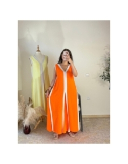robe orange - casual chic | AK Fashion Shop