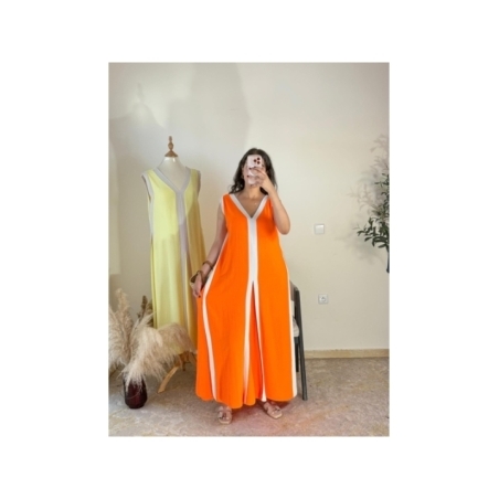 robe orange - casual chic | AK Fashion Shop