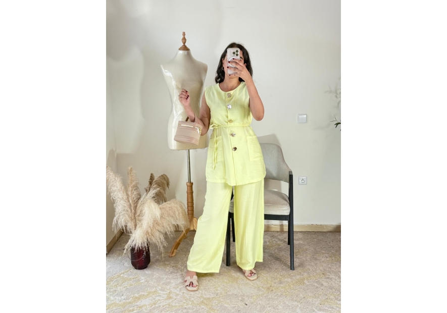 Ensemble Jaune pâle - Décontracté chic | AK Fashion Shop