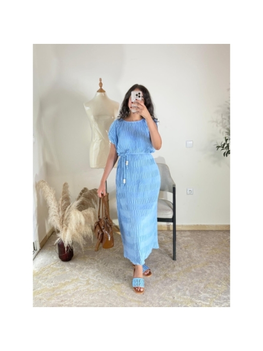 robe bleu clair - décontracté chic | AK Fashion Shop