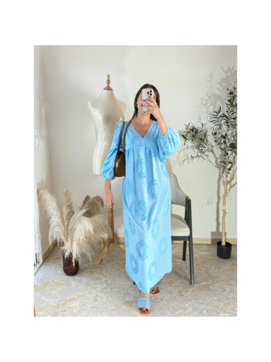 robe bleu clair - décontracté chic | AK Fashion Shop