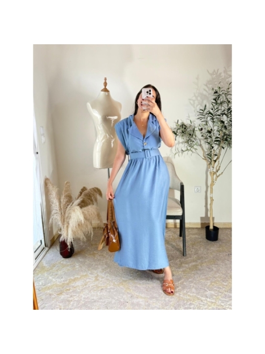 robe bleu clair - décontracté chic | AK Fashion Shop