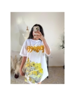 robe t-shirt blanc - casual | AK Fashion Shop