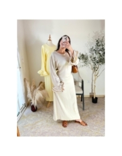 Robe Écru - Chic décontracté | AK Fashion Shop