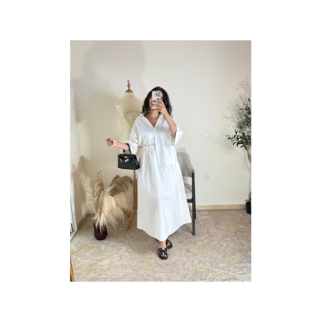 Ensemble jupe et chemise blanc - casual chic | AK Fashion Shop