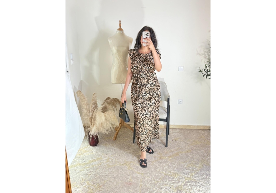 robe beige - chic, décontracté | AK Fashion Shop