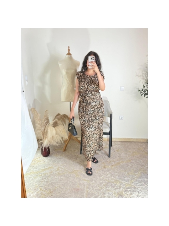 robe beige - chic, décontracté | AK Fashion Shop