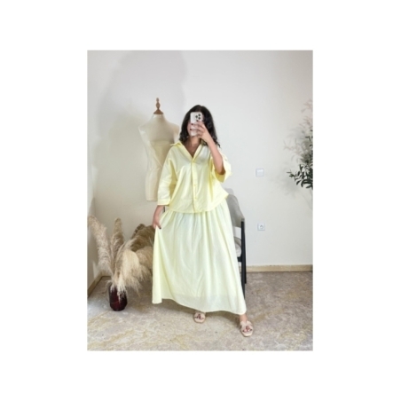 ensemble jaune clair - décontracté chic | AK Fashion Shop