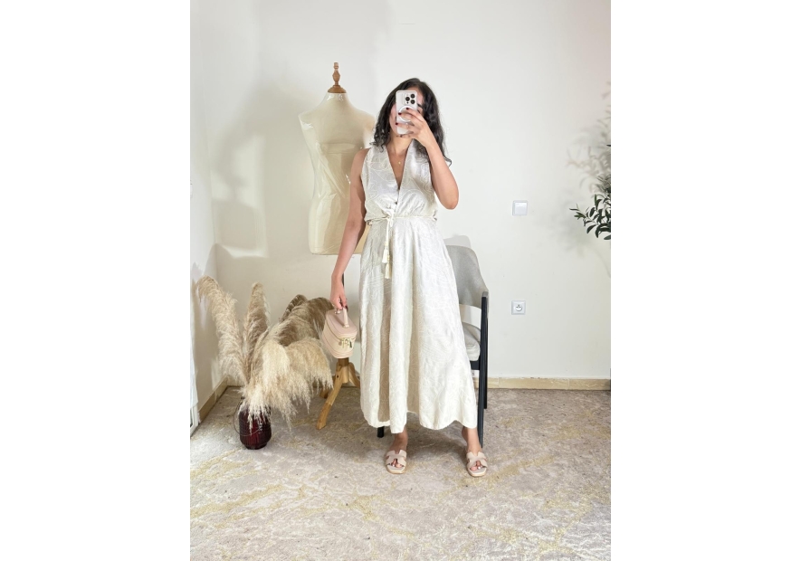 Robe Crème - Élégant, décontracté-chic | AK Fashion Shop
