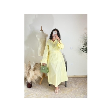 Robe jaune pastel - décontracté chic | AK Fashion Shop