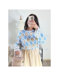 Top bleu clair - Bohème chic | AK Fashion Shop