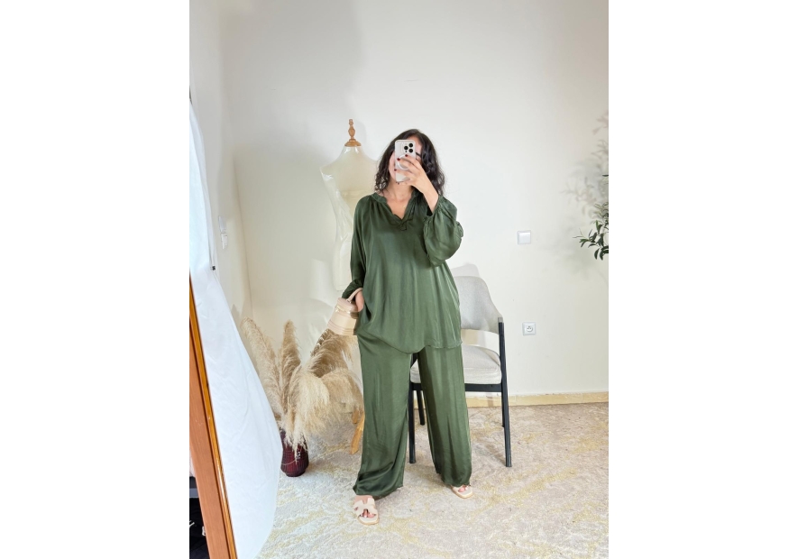 Ensemble Vert kaki - Casual chic | AK Fashion Shop