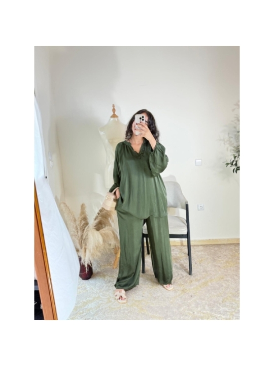 Ensemble Vert kaki - Casual chic | AK Fashion Shop