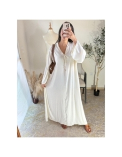 Robe longue Blanc cassé - Décontracté chic | AK Fashion Shop