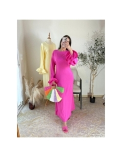 robe rose fuchsia - chic décontracté | AK Fashion Shop