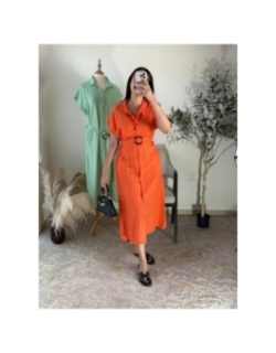 Robe Orange - Décontracté chic | AK Fashion Shop
