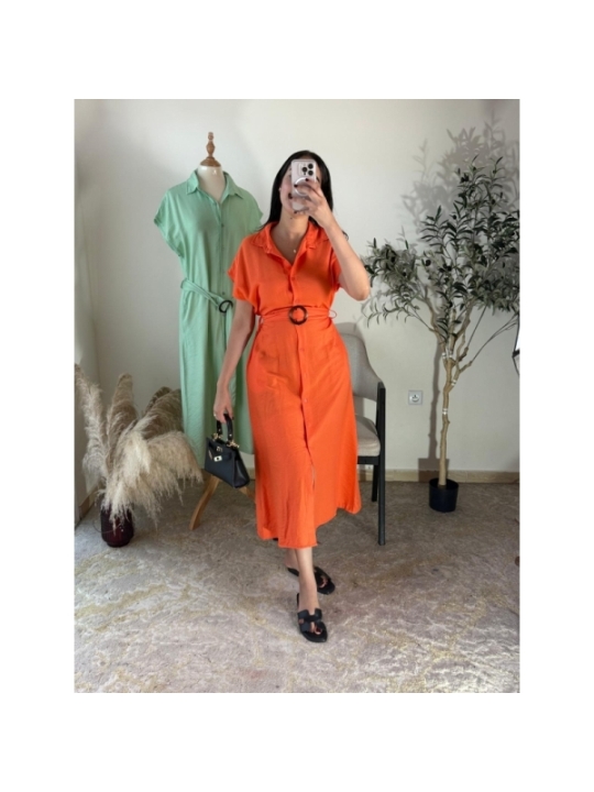 Robe Orange - Décontracté chic | AK Fashion Shop