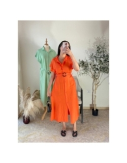 Robe Orange - Décontracté chic | AK Fashion Shop