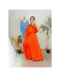 Robe Orange - Décontracté chic | AK Fashion Shop