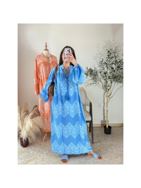 robe bleu - bohème, décontracté | AK Fashion Shop