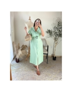 robe vert menthe - chic décontracté | AK Fashion Shop