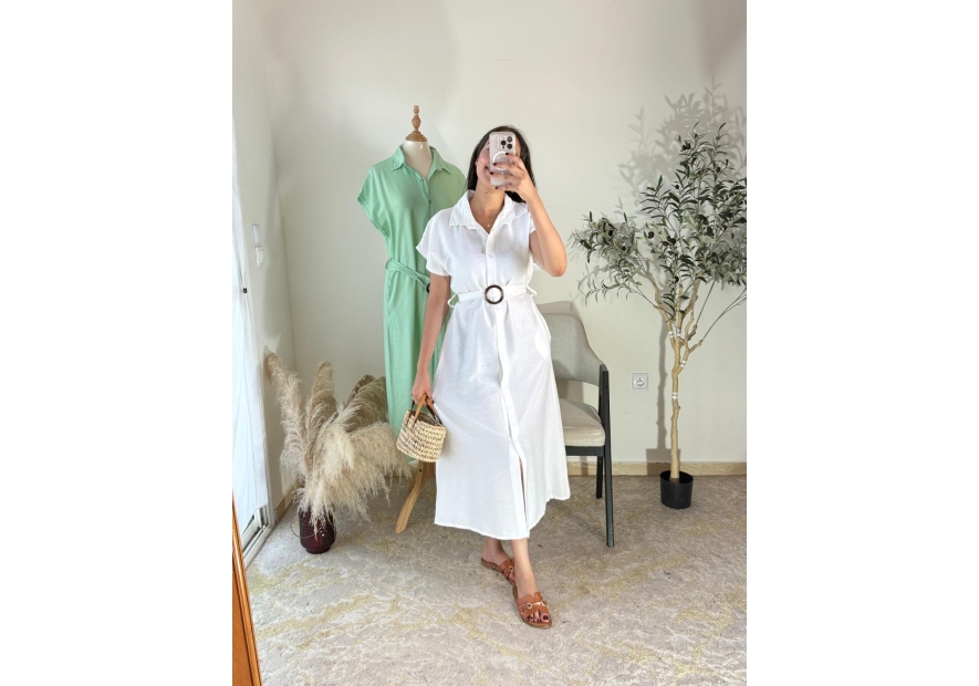 robe blanc - décontracté chic | AK Fashion Shop