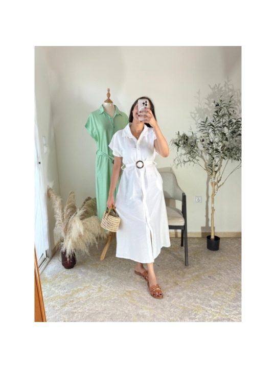 robe blanc - décontracté chic | AK Fashion Shop