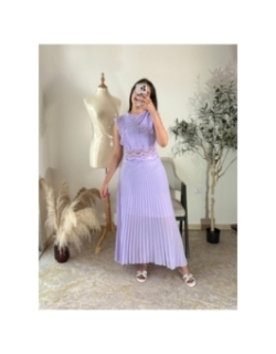 Ensemble jupe et top Lilas - Chic, féminin, élégant décontracté