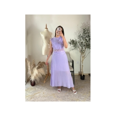 Ensemble jupe et top Lilas - Chic, féminin, élégant décontracté