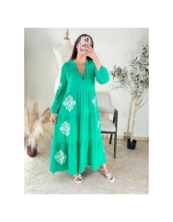 robe vert émeraude - bohème chic, décontracté | AK Fashion Shop