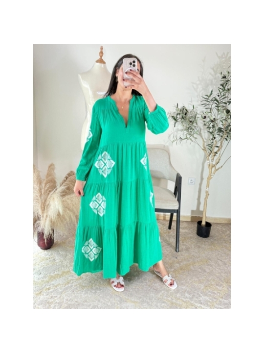 robe vert émeraude - bohème chic, décontracté | AK Fashion Shop