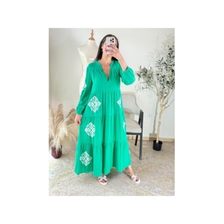 robe vert émeraude - bohème chic, décontracté | AK Fashion Shop