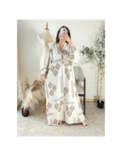 Abaya Blanc cassé - Élégant et traditionnel | AK Fashion Shop