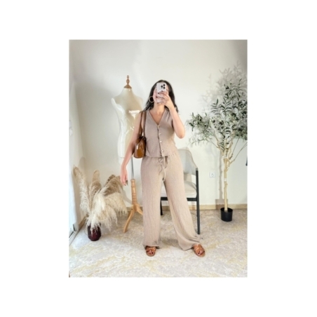 Ensemble beige - casual chic | AK Fashion Shop