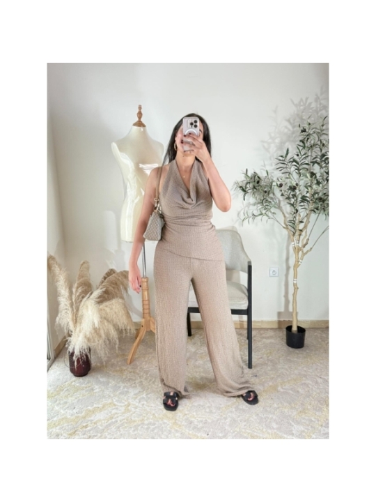 Ensemble beige - casual chic | AK Fashion Shop