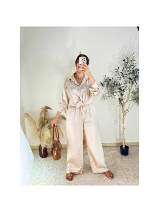 Ensemble beige - casual chic | AK Fashion Shop