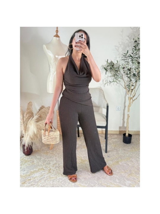 Ensemble Marron foncé - Décontracté chic | AK Fashion Shop