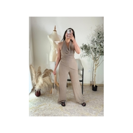 Combi-pantalon Beige - Élégant, décontracté-chic