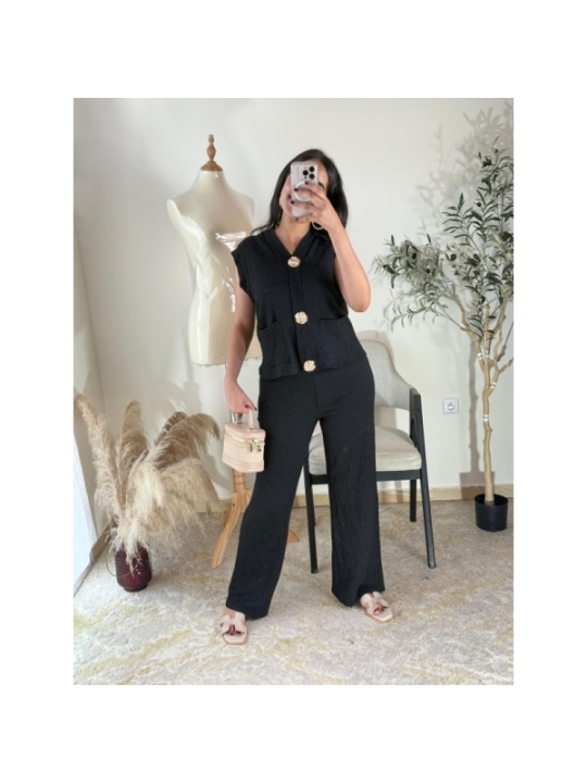 Ensemble Noir - Chic décontracté | AK Fashion Shop