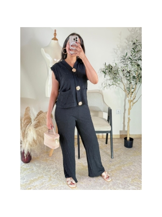 Ensemble Noir - Chic décontracté | AK Fashion Shop