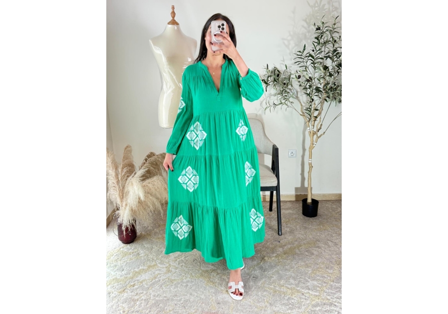 robe vert - bohème | AK Fashion Shop