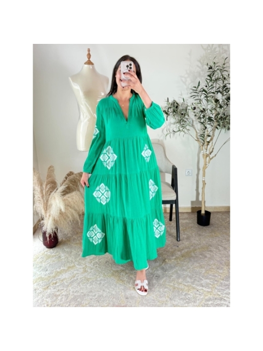 robe vert - bohème | AK Fashion Shop