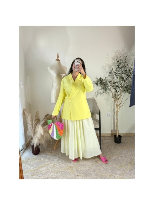 Veste Jaune - Chic décontracté | AK Fashion Shop