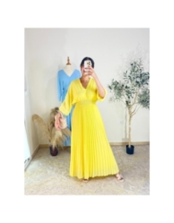 Robe Jaune citron - Estival chic | AK Fashion Shop