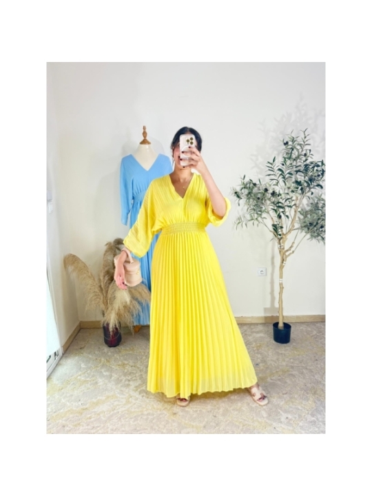 Robe Jaune citron - Estival chic | AK Fashion Shop