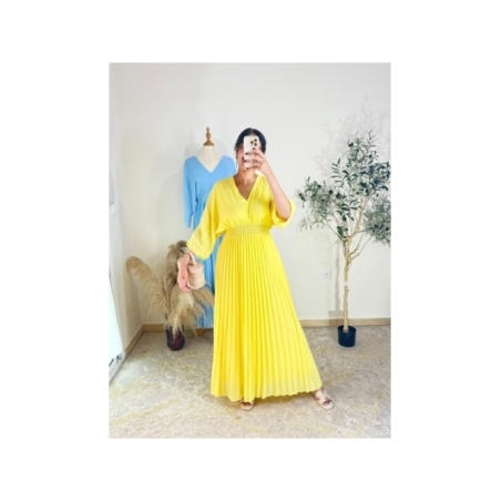 Robe Jaune citron - Estival chic | AK Fashion Shop